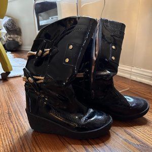 Burberry | Shoes | Burberry Patent Leather Winter Boots